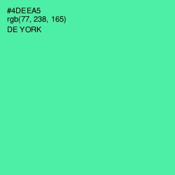 #4DEEA5 - De York Color Image