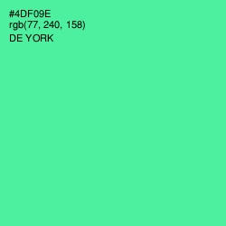#4DF09E - De York Color Image