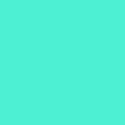 #4DF0D2 - Turquoise Blue Color Image