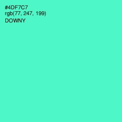 #4DF7C7 - Downy Color Image