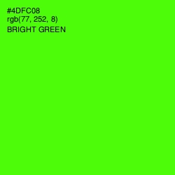 #4DFC08 - Bright Green Color Image