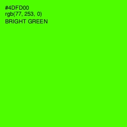 #4DFD00 - Bright Green Color Image