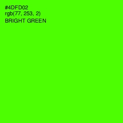 #4DFD02 - Bright Green Color Image