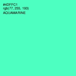 #4DFFC1 - Aquamarine Color Image