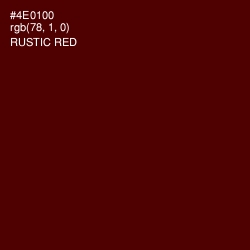 #4E0100 - Rustic Red Color Image