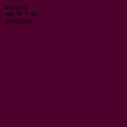 #4E012D - Barossa Color Image