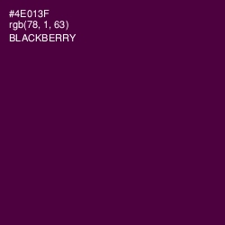 #4E013F - Blackberry Color Image