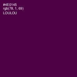 #4E0145 - Loulou Color Image