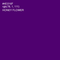 #4E016F - Honey Flower Color Image
