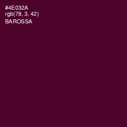 #4E032A - Barossa Color Image