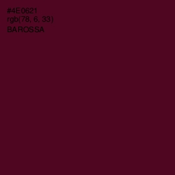 #4E0621 - Barossa Color Image