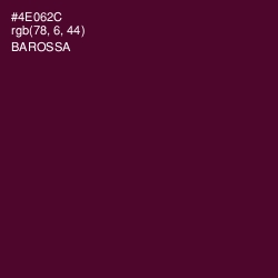 #4E062C - Barossa Color Image