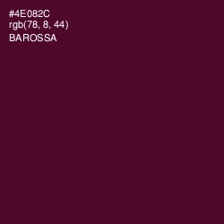 #4E082C - Barossa Color Image