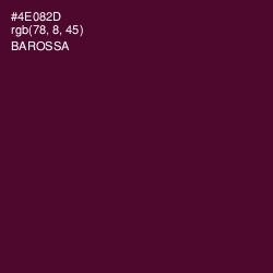 #4E082D - Barossa Color Image