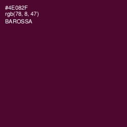 #4E082F - Barossa Color Image