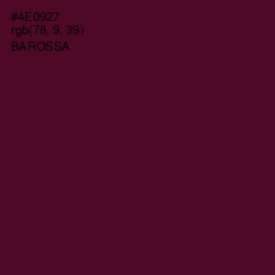 #4E0927 - Barossa Color Image