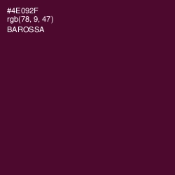 #4E092F - Barossa Color Image