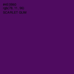 #4E0B60 - Scarlet Gum Color Image