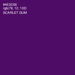 #4E0C66 - Scarlet Gum Color Image