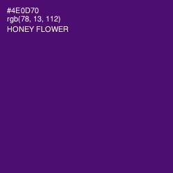 #4E0D70 - Honey Flower Color Image