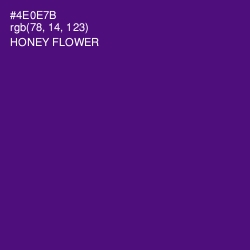 #4E0E7B - Honey Flower Color Image