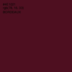 #4E1021 - Bordeaux Color Image