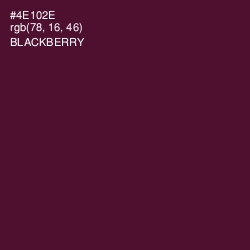 #4E102E - Blackberry Color Image