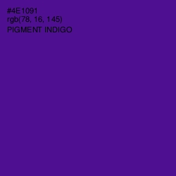 #4E1091 - Pigment Indigo Color Image