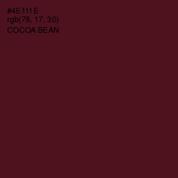 #4E111E - Cocoa Bean Color Image