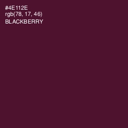 #4E112E - Blackberry Color Image