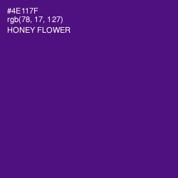 #4E117F - Honey Flower Color Image