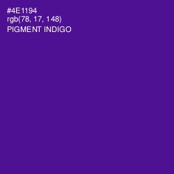 #4E1194 - Pigment Indigo Color Image