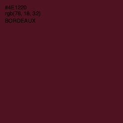 #4E1220 - Bordeaux Color Image