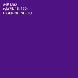 #4E1282 - Pigment Indigo Color Image