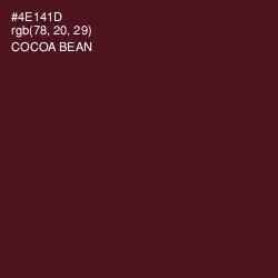 #4E141D - Cocoa Bean Color Image