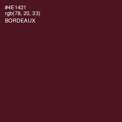 #4E1421 - Bordeaux Color Image