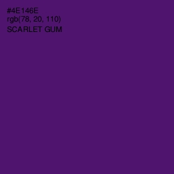 #4E146E - Scarlet Gum Color Image