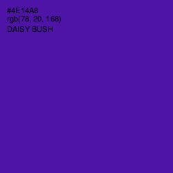 #4E14A8 - Daisy Bush Color Image