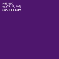 #4E166C - Scarlet Gum Color Image