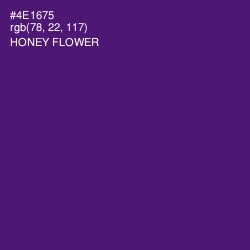 #4E1675 - Honey Flower Color Image