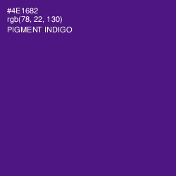 #4E1682 - Pigment Indigo Color Image