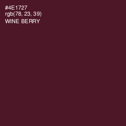 #4E1727 - Wine Berry Color Image