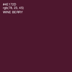 #4E172D - Wine Berry Color Image