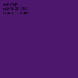 #4E176E - Scarlet Gum Color Image