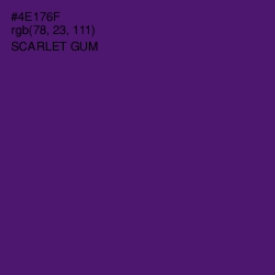 #4E176F - Scarlet Gum Color Image