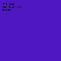 #4E17C2 - Purple Heart Color Image