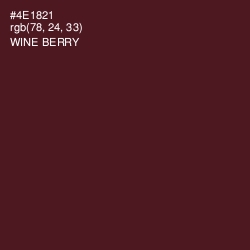 #4E1821 - Wine Berry Color Image