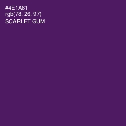 #4E1A61 - Scarlet Gum Color Image