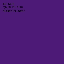 #4E1A78 - Honey Flower Color Image