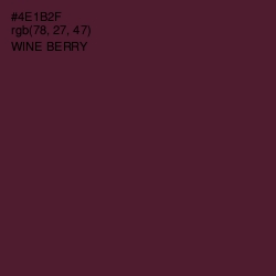 #4E1B2F - Wine Berry Color Image